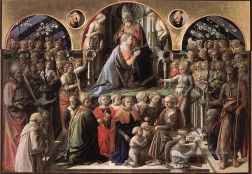 Krönung der Jungfrau Renaissance Filippo Lippi Ölgemälde